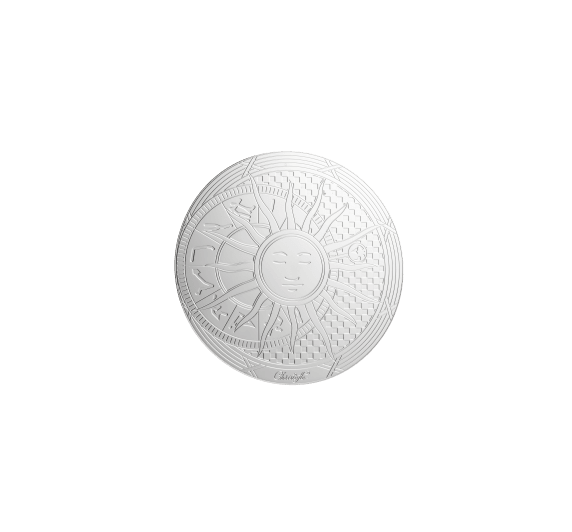 Set of 2 coasters Rêve Cosmique Palladium Plated